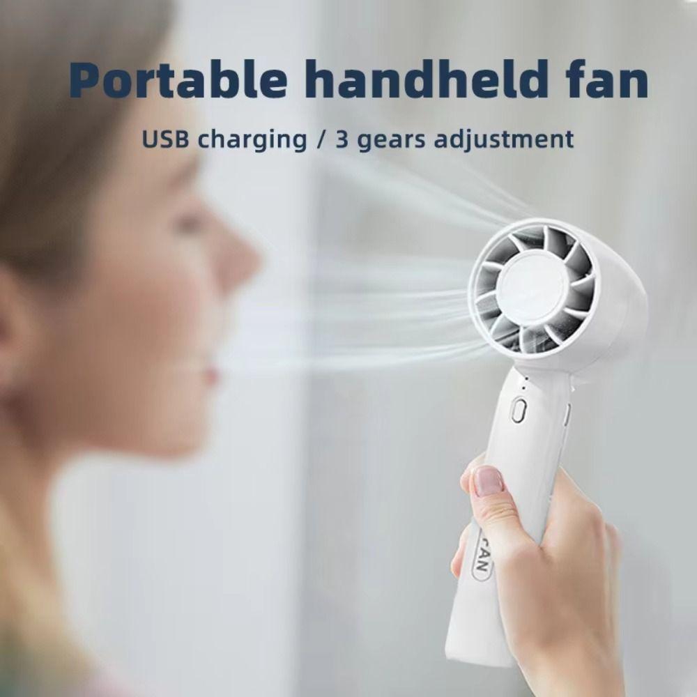 Portable Handheld Fan Cooler USB Rechargeable Desk Fan Cold Mini Air Conditioner Dormitory