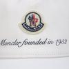 Безупречная кепка MONCLER Бейсболка с принтом логотипа с нашивкой белый хлопок мужская Б/у