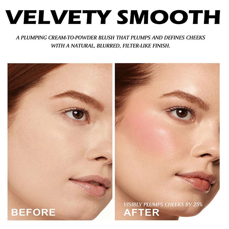 Трехцветная универсальная палитра румян, сексуальная осветляющая матовая грязевая помада для губ, водостойкая румяна, кремовая палитра румян для макияжа