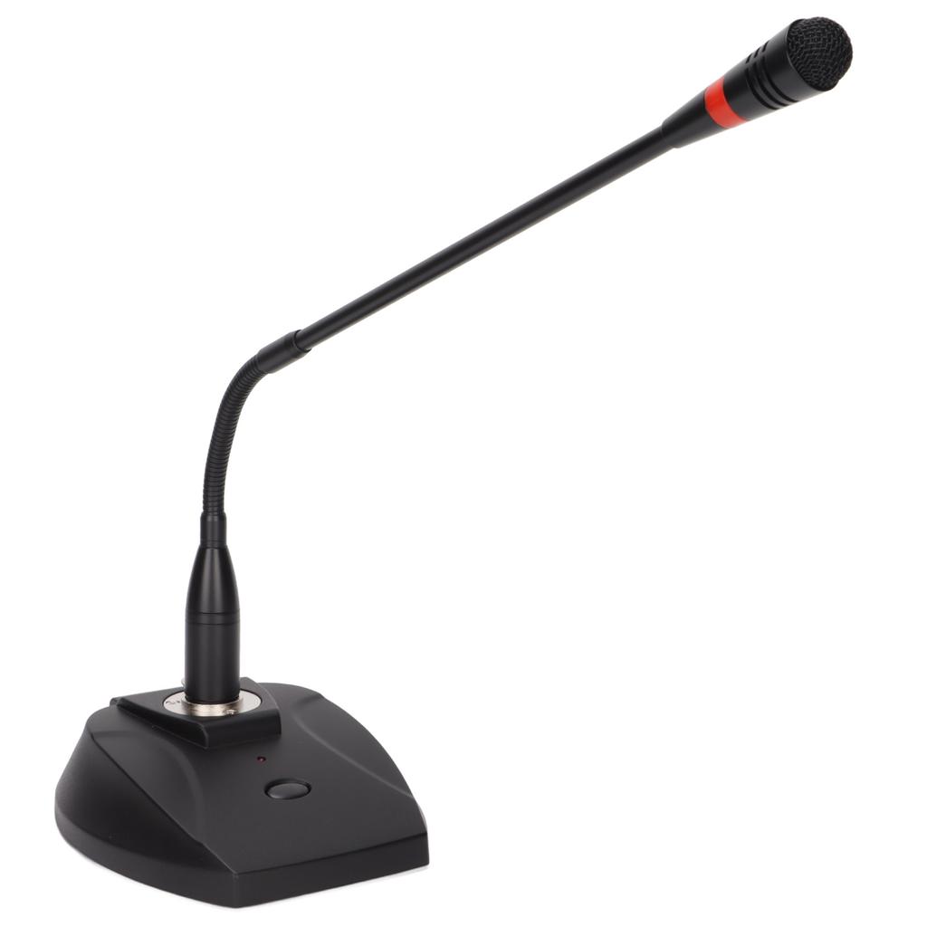 Проводной микрофон с гусиной шеей, настольный микрофон с разъемом XLR и кабелем 6,35 мм для конференц-выступлений