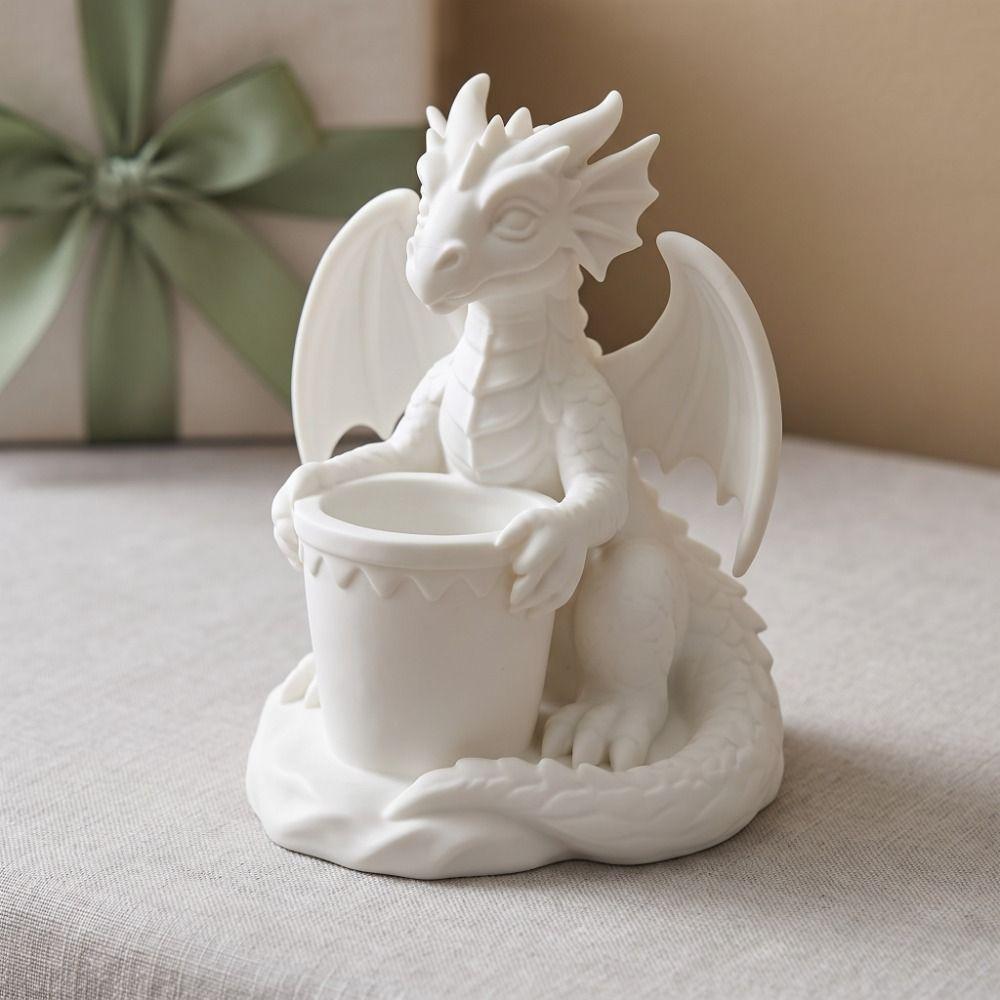 3D Printed Succulent Plant Flowerpot Gothic Style Desktop Ornaments Dragon Planter Pot Table