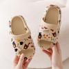 Милые детские тапочки, летние нескользящие детские сандалии, обувь с отверстиями для девочек