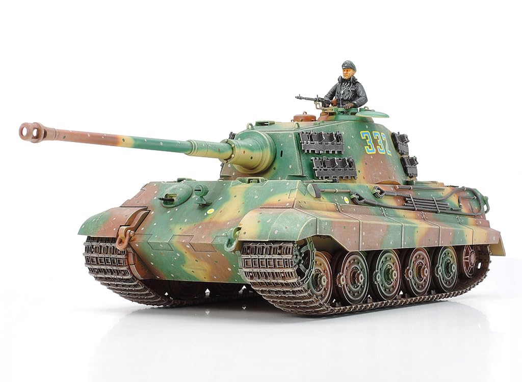 Tamiya Military Miniature Series 164 German Army Heavy Tank King Tiger Henschel Turret Plastic Model 35164 1/35 No.