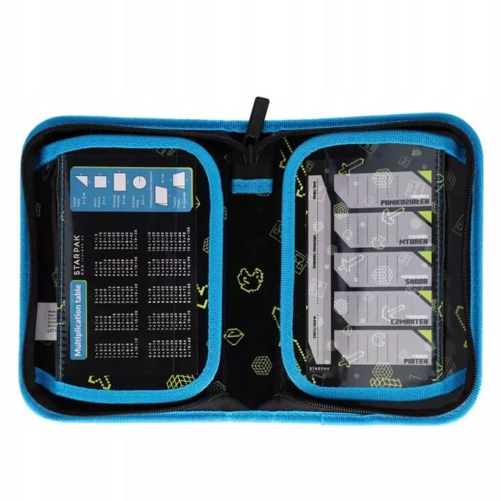 School Pencil Case, Foldable, Double Flap, Game, For Gamers, Pixels