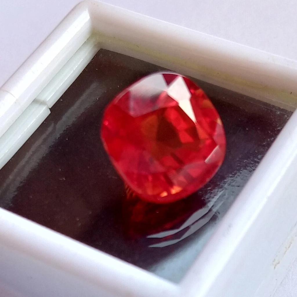 8-10 Ct Natural Orange Mexican Fire Opal Cushion Cut Fabulous Gemstone