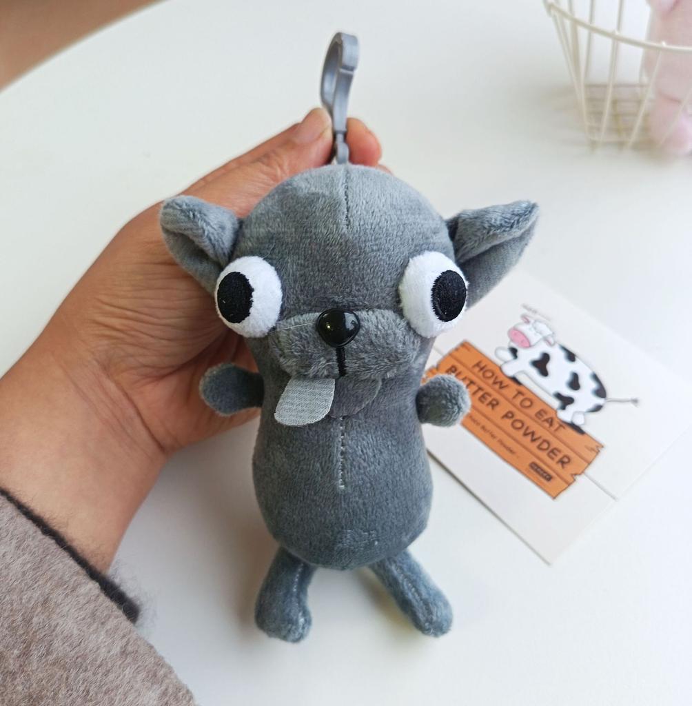 Funny Chihuahua Plush Toy Keychain Puppy Pet Stuffed Chihuahua Doll Weird Cute Realistic Plush Chihuahua Party Birthday Gift