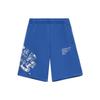 Casual Sports Letter Print Shorts Men Bottoms Royal-Blue AKSS499-5