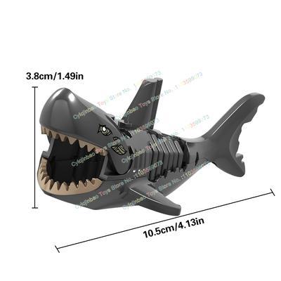 MOC Анимация Аниме ТВ Сериал Животное Акула Строительные блоки кирпичики Eaducation Игрушки Для Детского Подарка XL001 XL016 XL017 XL018