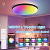 30 Вт 40 Вт 50 Вт Гостиная Кухня Спальня Современные Трехцветные Лампы Диммируемый Потолочный Светильник Пульт Дистанционного Управления Светодиодная Потолочная Лампа