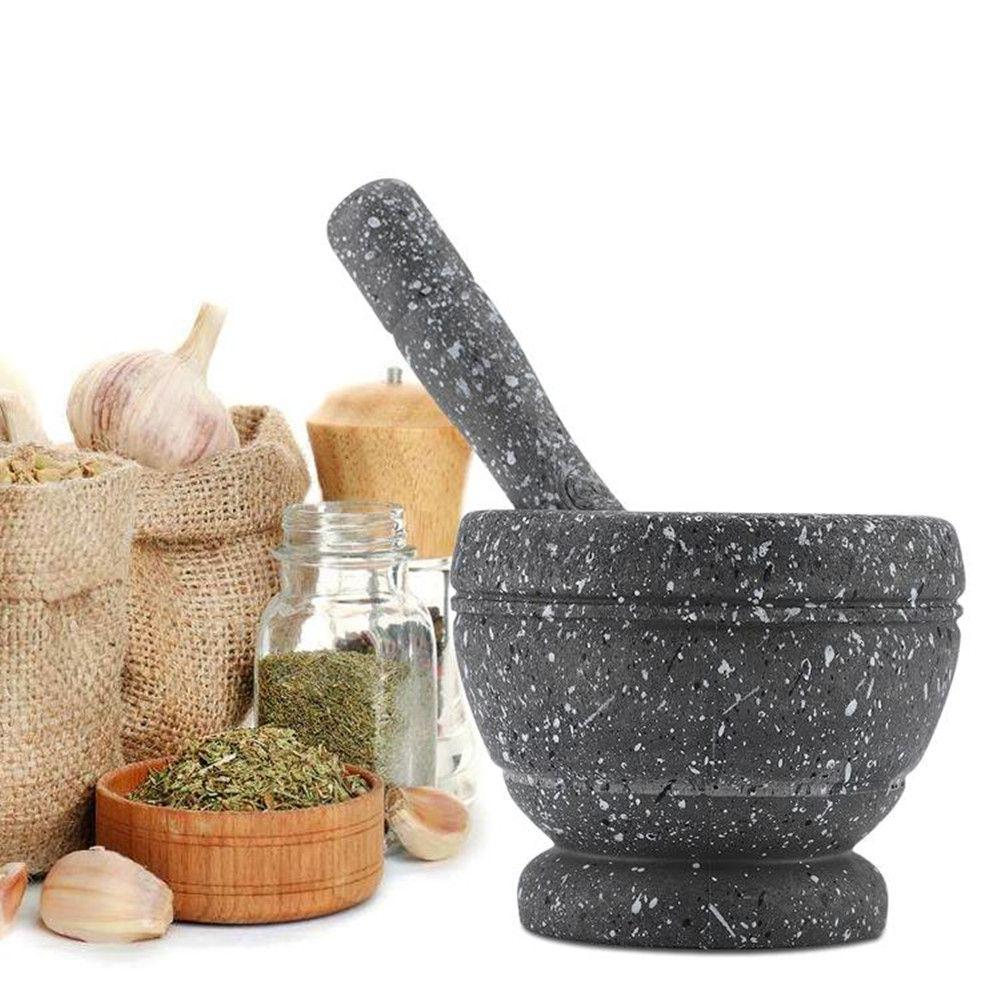Mixing Grinding Crusher Bowl Garlic Herb Spice Garlic Press Manual Grinder Kitchen Cooking Tools