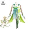 Game Wuthering Waves Verina Cosplay Costume Spectro Congenital Resonator Verina Green Dress Women Halloween Party Outfit