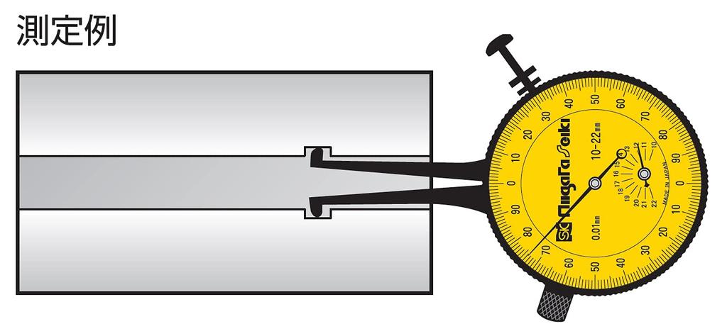 Niigata Seiki SK Сделано в Японии Циферблатный штангенциркуль Внутренний калибр 3-9 мм AI-0