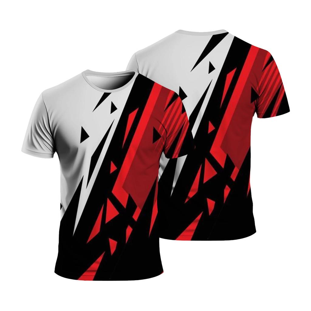 Summer Fashion Sport Quick Dry Men Loose Comfortable Daily Casual Round Neck Short-sleeved T-shirt Can Add Diy Logo Tops