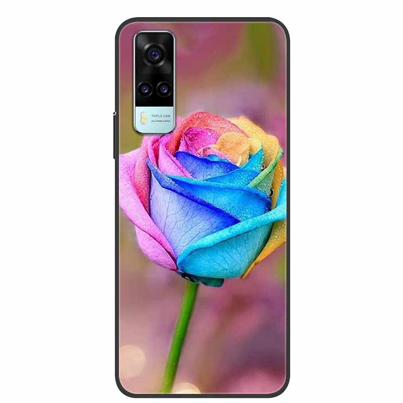 Чехол для vivo Y31 2021 Ударопрочный Мягкий силикон ТПУ Задняя крышка Для Vivo Y53S 4G Y31 2021 Y 31 Чехол V2036 Чехол для телефона Милый мультяшный