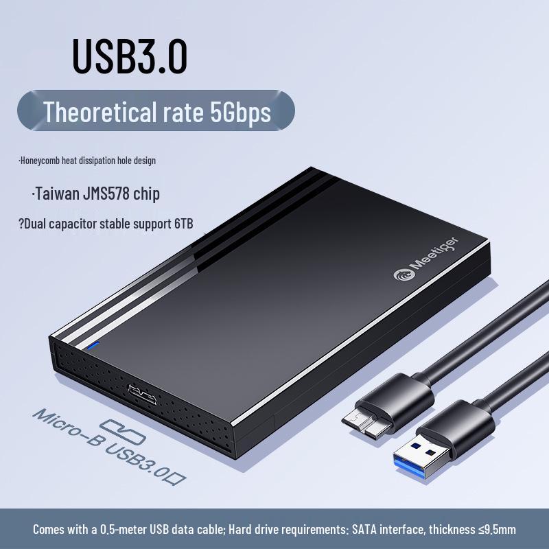 Mihou 2,5-дюймовый корпус для мобильного SATA жесткого диска с интерфейсом USB 3.0 Type-C для SSD и HDD