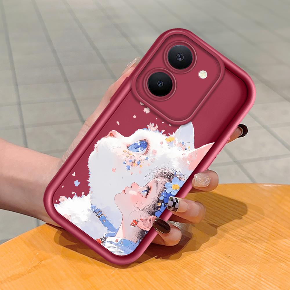 Мягкий силиконовый квадратный чехол с рисунком лестницы для телефона, полное покрытие, противоударный защитный резиновый чехол для камеры для Vivo