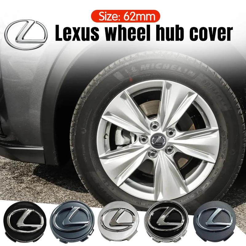 4pcs 62mm Car Wheel Center Hub Cap Badge Emblem Decal Wheel Sticker For Lexus CT ES GS NX IS250 CT200h IS300h ES300h Car Goods