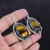 Серьги из тигрового глаза, ювелирные изделия ручной работы, серьги из настоящего драгоценного камня, серебряные серьги 925 пробы, ювелирные изделия с камнями по рождению, потрясающие серьги-подвески, подарок для нее
