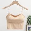 Ice Silk Seamless Sports Bra Camisole with Chest Pads - Women's Korean Style Summer Vest