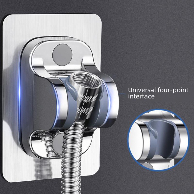 Adjustable Shower Bracket with Drying Fixture and Large Panel Shower Head