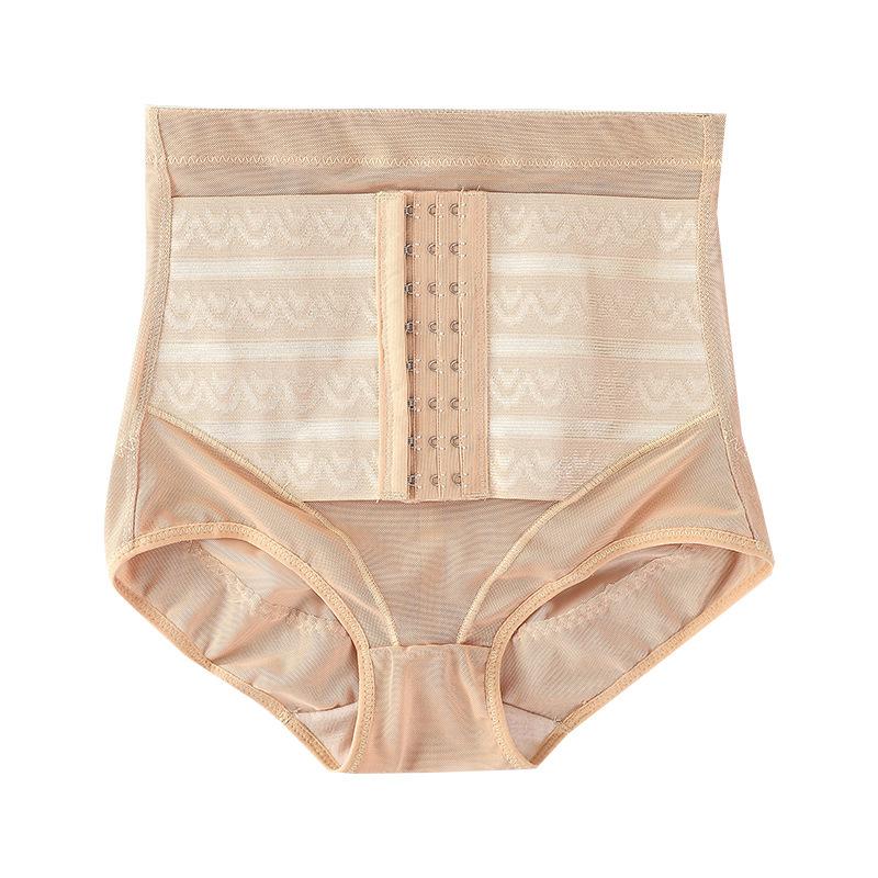 Women's High Waist Shapewear Briefs Postpartum Recovery Fat Burning Belly Control Shorts Panties Comfortable Breathable Mesh Body Shaper Panties