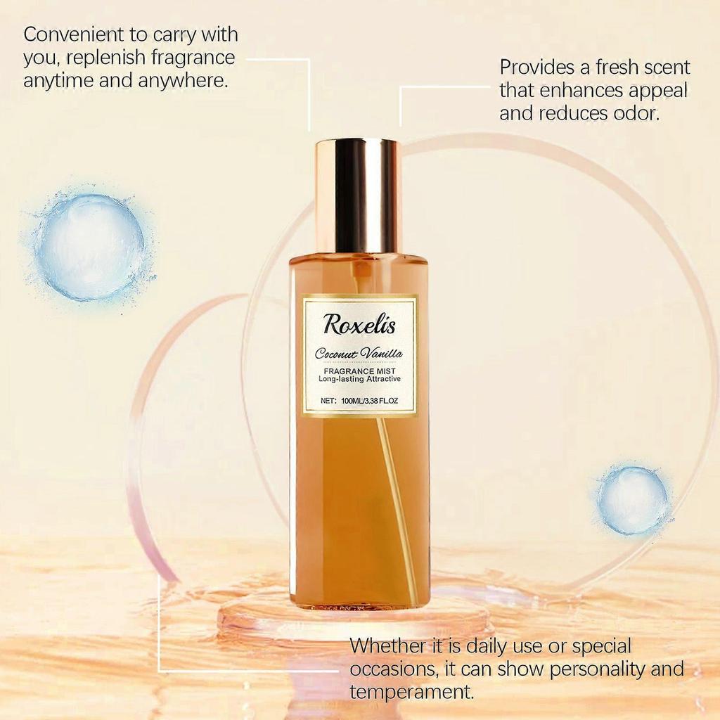 Roxelis Coconut Vanilla Romantic Body Fragrance Fresh Elegant Natural Fragrance Daily Convenient Niche Fragrance Eau De Toilette