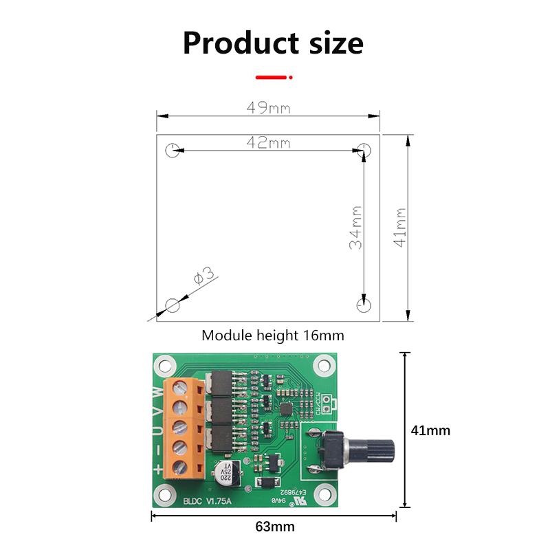 Высококачественная плата управления бесщеточным двигателем постоянного тока 6 В 12 В 24 Вольт CD-привод регулятор двигателя вентилятора Diy аксессуары