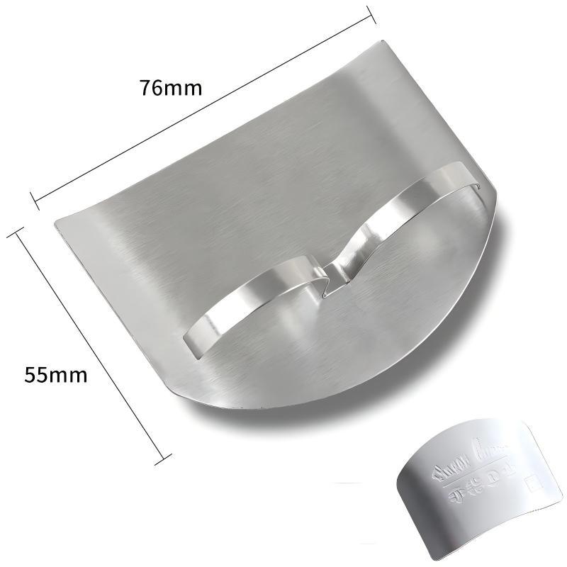 Stainless Steel Finger Guard Rustproof Anti-Cut Vegetable Slicing Protector for Kitchen Culinary Enthusiasts Beginners