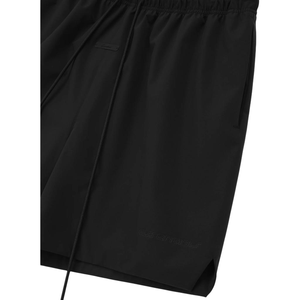 Fear of God Essentials Активный След Классические с разрезом Короткие Винтажные Черные Унисекс Низ 160SP264471F