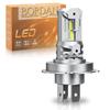 Фара для мотоцикла BORDANh4led H19led с переключением HI/LO, совместимая с взрывоопасным светом для осмотра транспортного средства 6500K25W1 со встроенным компенсатором для
