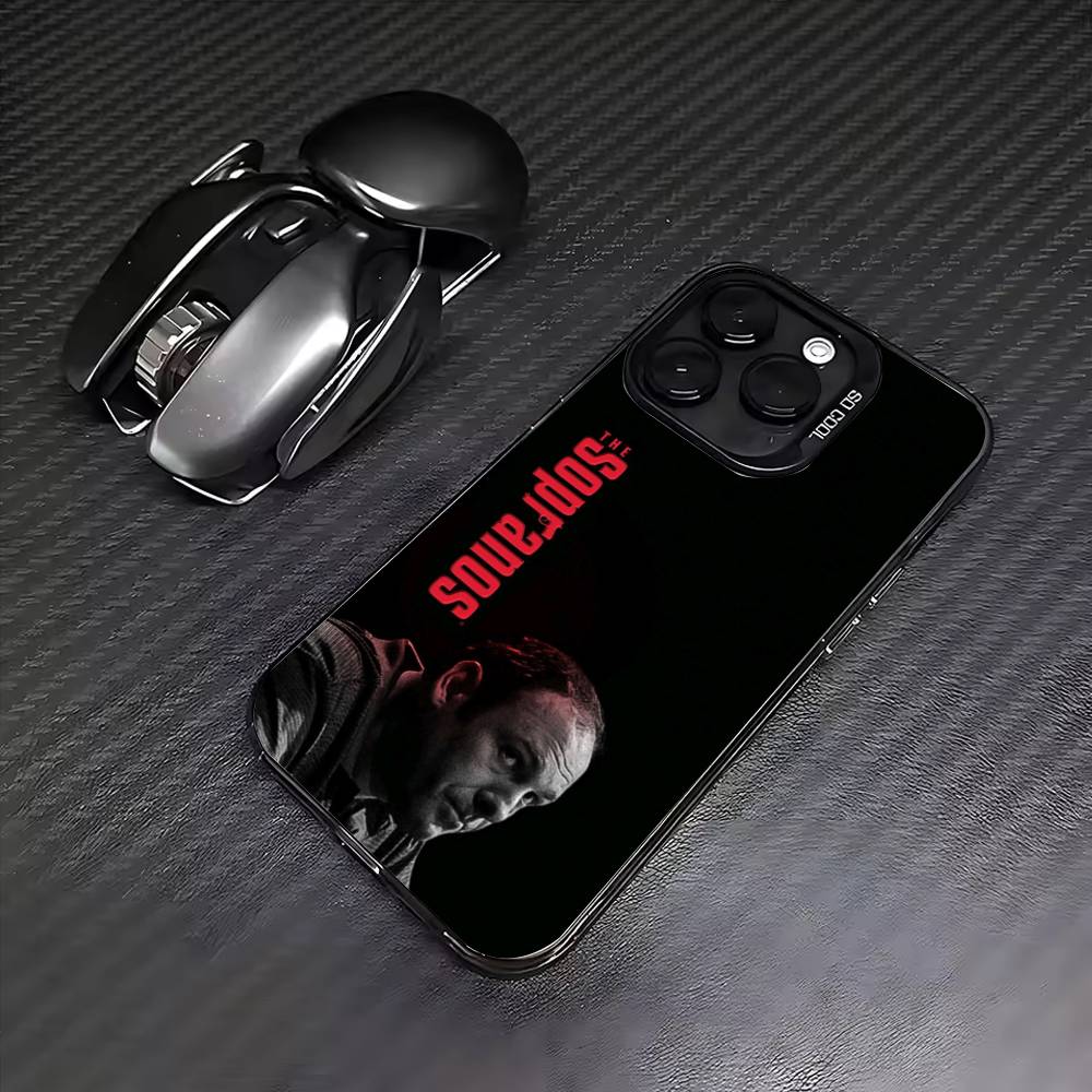 The S-Sopranos Phone Case For iPhone17,16,15,14,13,12,11 Plus,Pro Max Colored Silver Plated Inside Cover