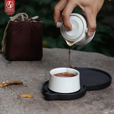 Портативный керамический дорожный чайный набор Wanqiantang