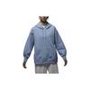 Flight Fleece Hoodie With Drawstring Women Hoodie Blue Grey FB5111-436