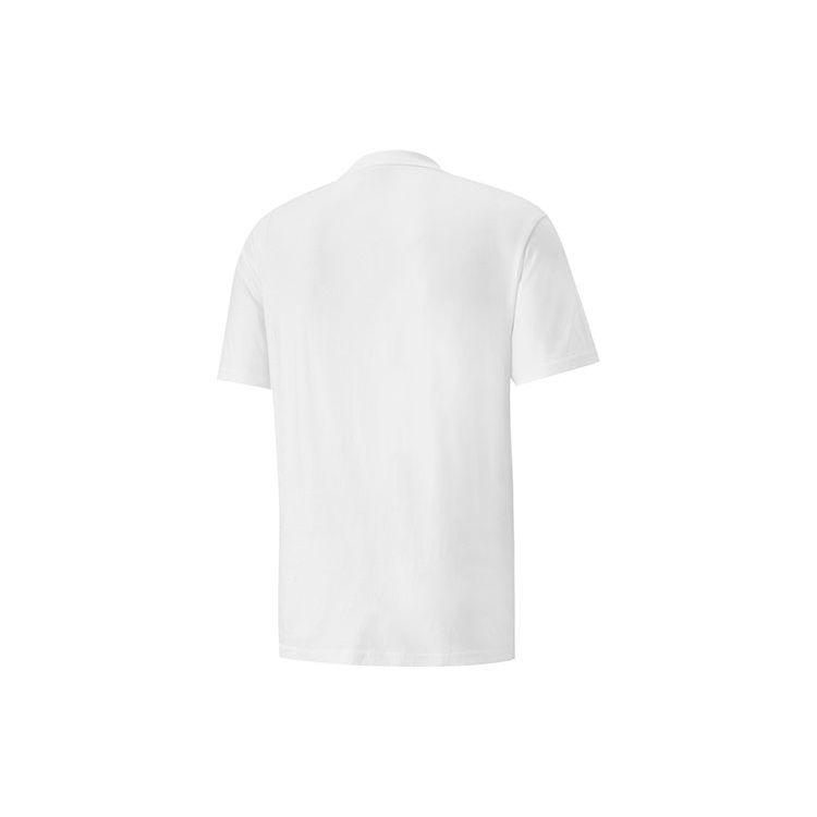 Puma Футболка с круглым вырезом и логотипом с буквенным принтом Мужские топы Белые 535384-02