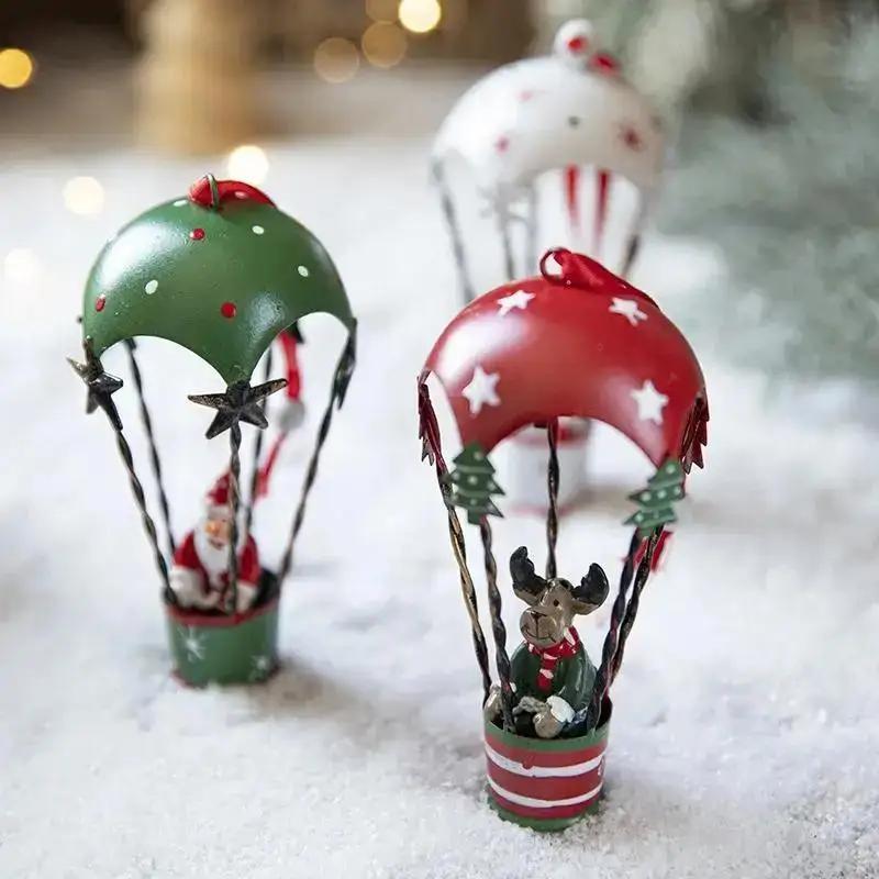 Christmas Delicate Fine Workmanship Christmas Ornament Hot Air Balloon Home Party Christmas Home Decoration Supplies