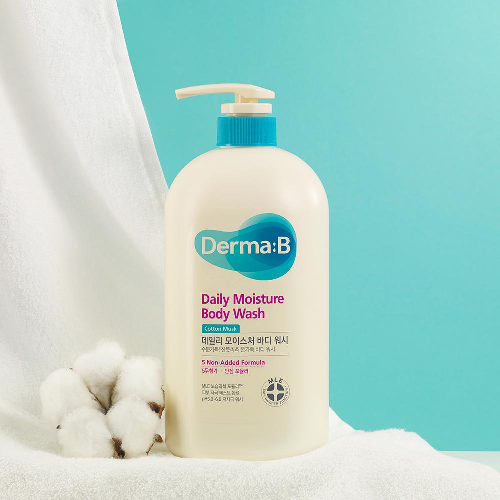 Derma B Ежедневный гель для душа 1000 мл (Выберите 1 из 3 вкусов: Персик, Мускус, Мандарин)