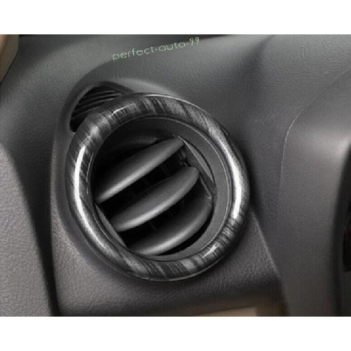 Для Toyota RAV4 2006-2011 2012 Черный Декоративный элемент вентиляционного отверстия кондиционера на приборной панели (левый и правый) под текстуру дерева