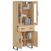 Высокий комод Sonoma Oak 69,5 x 34 x 180 см ДСП