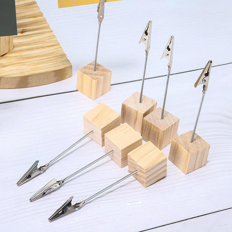 WTEMPO Office Table Place Card Holders DIY Desk Sign Holders Table Number Holder Stands Picture Holders Name Card Holders for Wedding Birthday