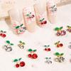 10 шт. вишневый сплав, художественный стиль, стразы, сверкающие Ins, трехмерные украшения для ногтей