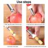 2 In 1 Fruit Corer Stainless Steel Vegetable Core Extractor Apple Corer Remover  Kitchen Gadget