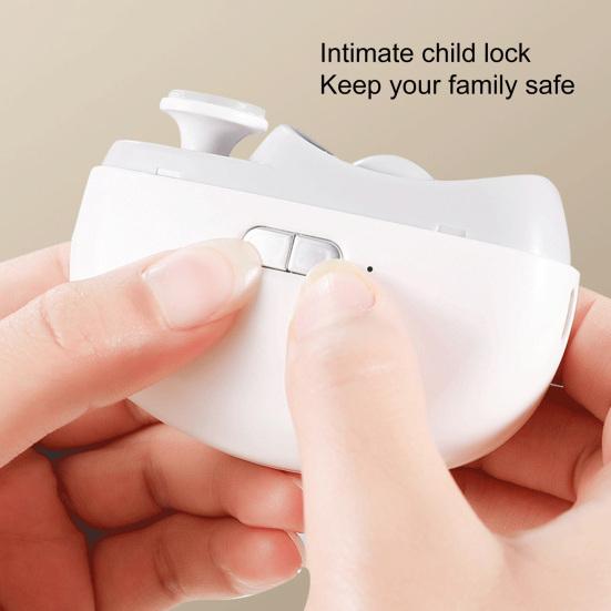 Electric Automatic Nail Clipper with Light Rechargeable Fingernail Trimmer Nail Clipper for Smooth And Safe Manicures