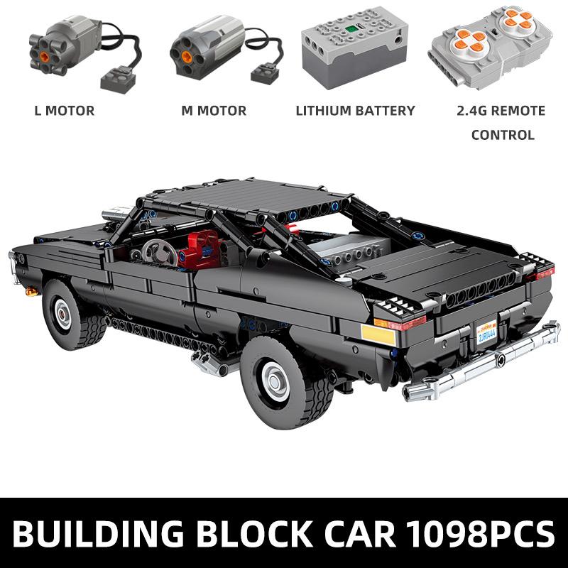 MOLD KING 13081, моторизованный автомобиль с приложением 42111, Ultimate Muscle Charger, автомобильные строительные блоки, игрушки для мальчиков, рождественские подарки