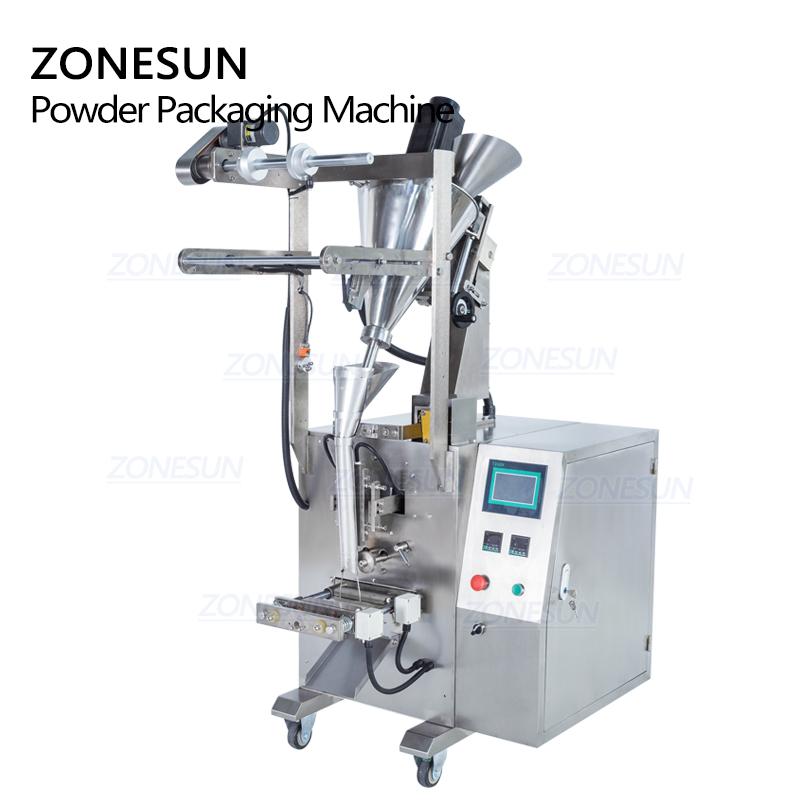 ZONESUN ZS-FM380 Automatic Milk Powder Pepper Powder Bag Augar Filling Weighing Sealing Machine Packaging Machine