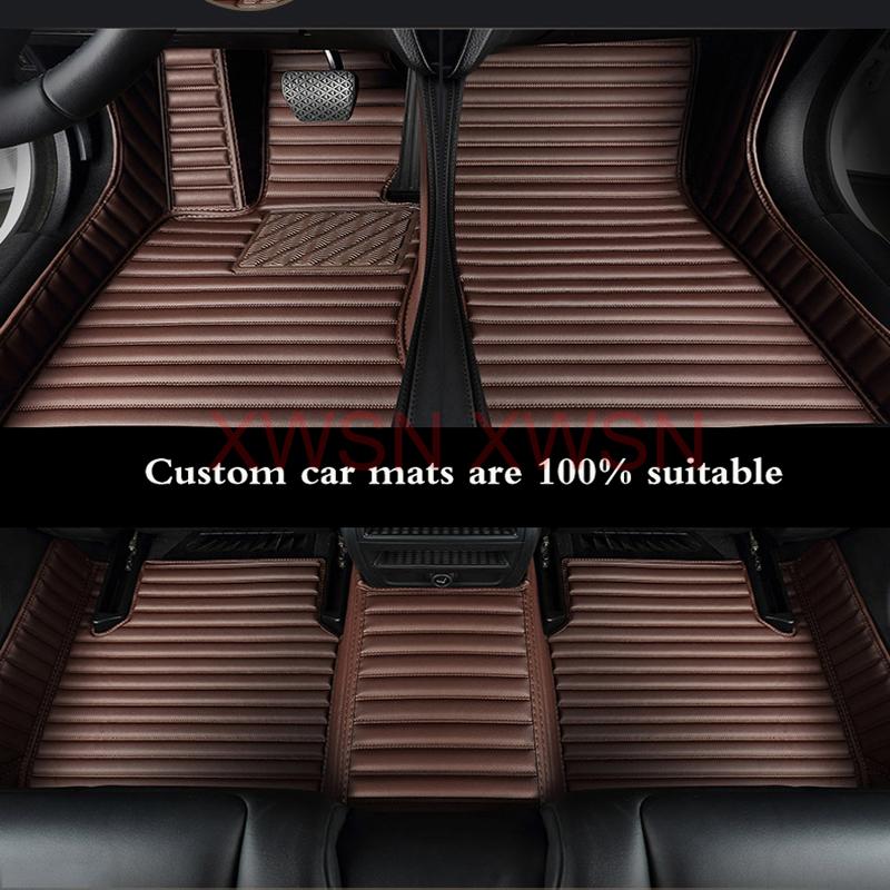 Striped Pu Leather Customized 5D Car Floor Mat for Nissan Patrol Y61 Y62 Quest 2011-2017 Cefiro 2004-2006 Interior Accessories