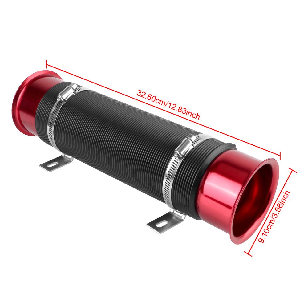 Автомобильные аксессуары 76 мм шланг холодный воздуховод труба гибкая труба воздуховода автомобиль холодный воздух турбо впускная труба 1 шт регулируемая
