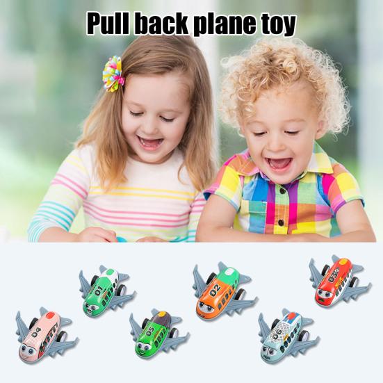 12Pcs Pull Back Wind-up Airplane Toy Educational Spring Clockwork Aircraft Toy Toddlers