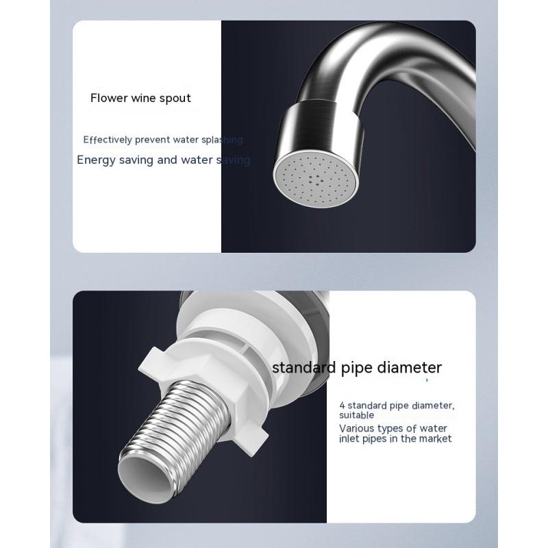 Кухонный электрический кран для горячей воды из нержавеющей стали, мгновенный трехсекундный кран для горячей воды, горячая и холодная вода