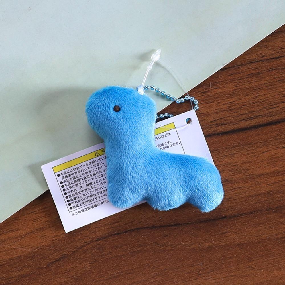 Cartoon Plush Dinosaur Keychain Soft Dinosaur Bag Pendant Lovely Dinosaur Doll Pendant Couple