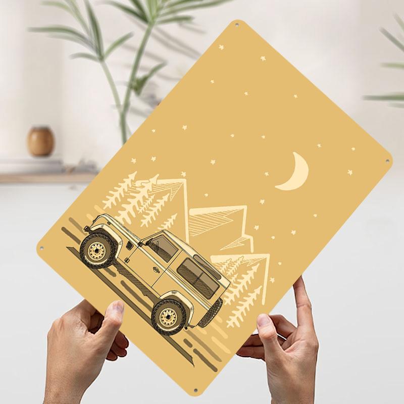 Classic x Offroad Car Metal Poster Customized Wall Art Retro Vintage Tinplate Signs for Man Cave Gaming Decoration Room House